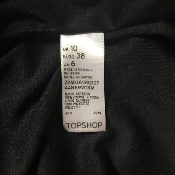 Topshop Maternity animal print bodycon dress cowl neck stretch US SIZE 6 - Picture 8 of 8